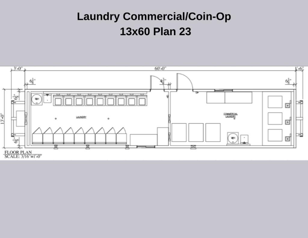 Laundry Commercial Coin Op 13x60